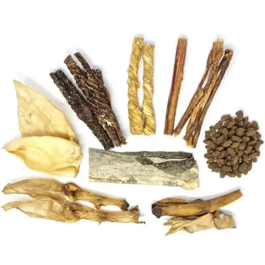 Box mix friandises séchées - Box mastication découverte (12 friandises individuelles à mâcher)