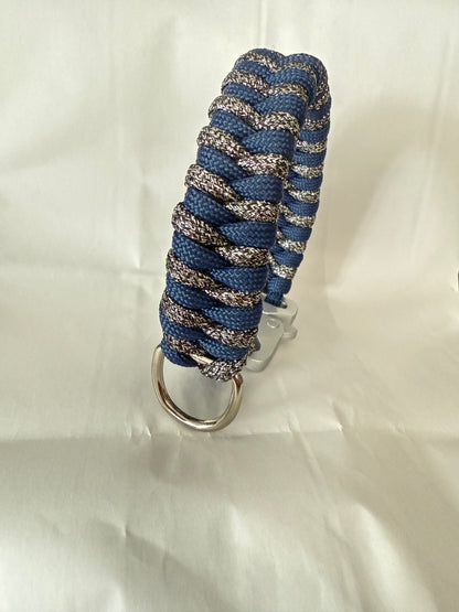 Collier tressé en paracorde avec sangle ajustable en Biothane – Résistant,  personnalisable et stylé (M-L)